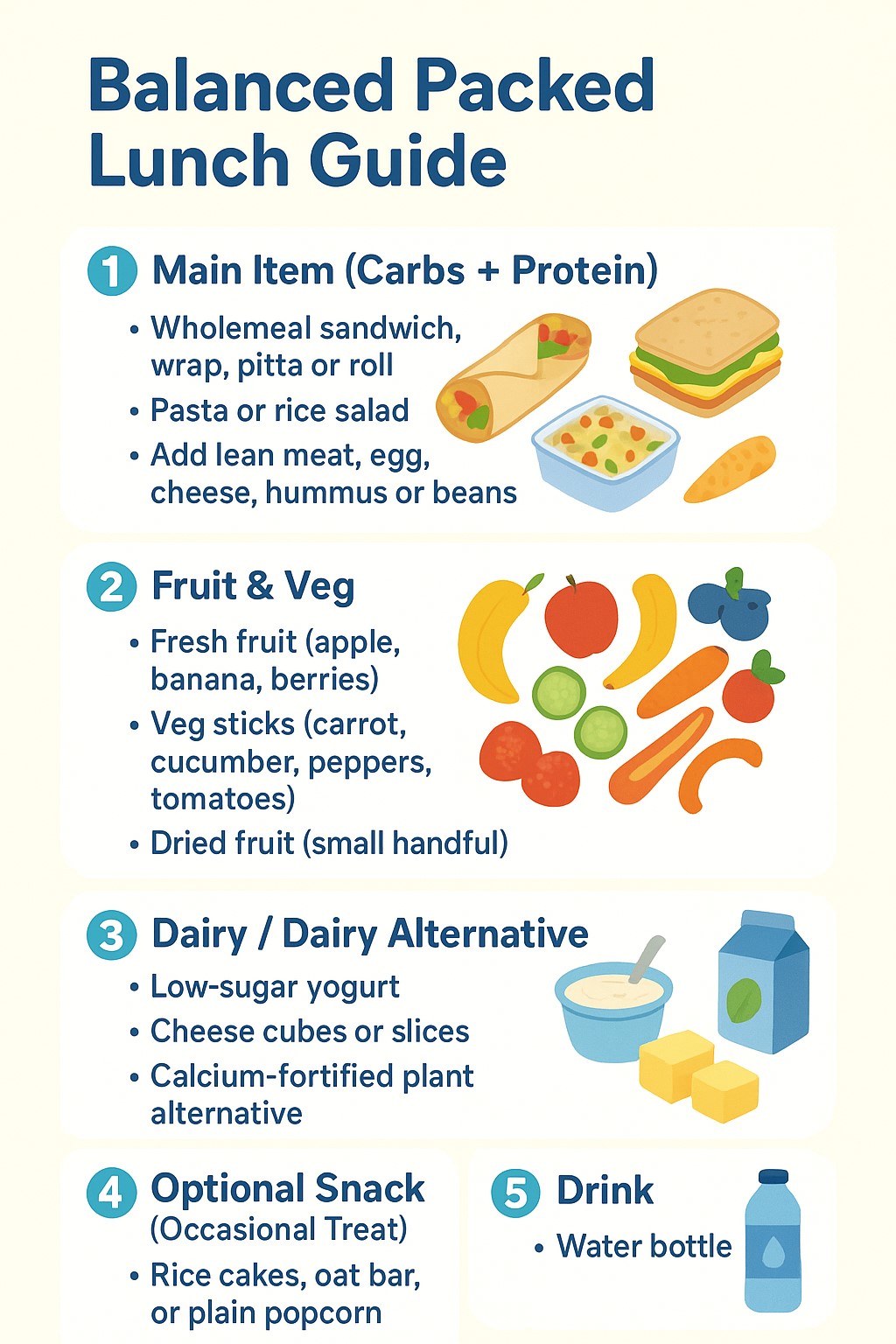 Packed lunch guide Packed lunch guide